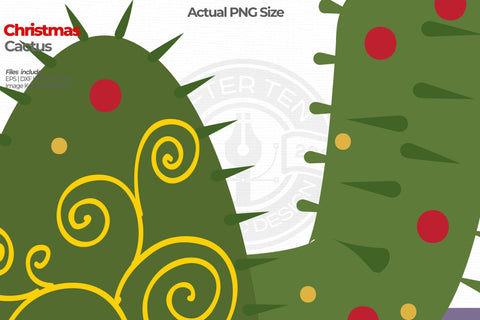Cactus Christmas SVG AfterTenDesign 