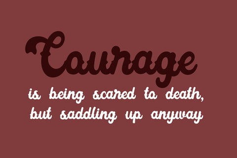 Cactus Cowboy Western Script Font Font Blush Font Co. 