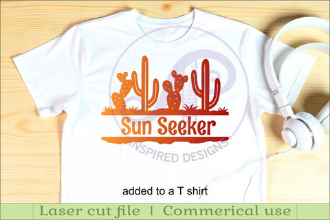 Cactus Desert Name sign svg laser cut template SVG APInspireddesigns 
