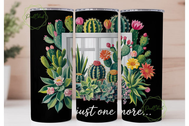 Cactus Garden 20oz Tumbler Wrap Sublimation PixelChick 