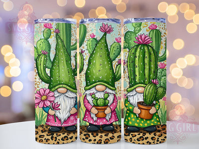 Cactus Gnome Western Tumbler Wrap, Western Gnome Wrap, 20oz Tumbler Sublimation, Cowboy Cactus Design, Southwestern Tumbler, Rustic Country Tumbler, Desert Gnome Aesthetic Sublimation SvggirlplusArt 