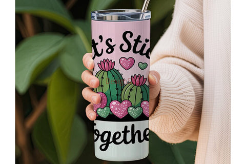 Cactus Love 20oz Tumbler Wrap Sublimation DesignSVG 