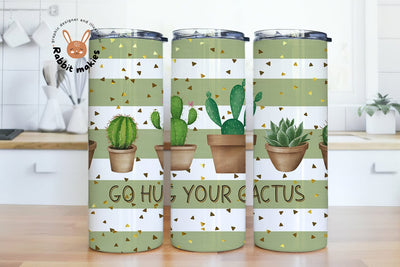 Cactus Tumbler Wrap, Sarcastic Sublimation Tumbler Design, Succulent Tumbler PNG, Floral Cactus 20 oz Skinny Tumbler Sublimation Rabbitmakies 