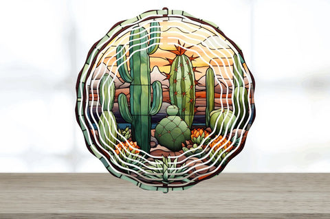 Cactus Wind Spinner Sublimation Designs Bundle Sublimation Regulrcrative 