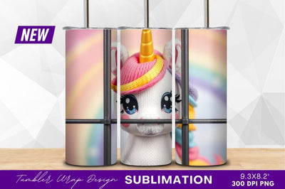 Caged unicorn toy behind bars tumbler png Sublimation Regulrcrative 