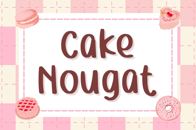 Cake Nougat Font Aisyah 