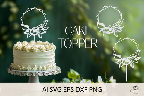 Cake Topper bundle SVG SVG Paperjamlab 
