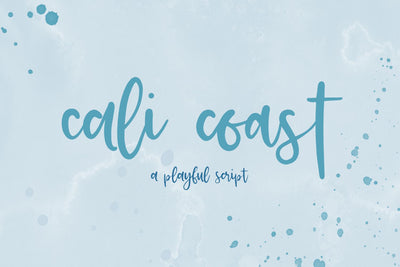 Cali Coast Script Font Font Beck McCormick 