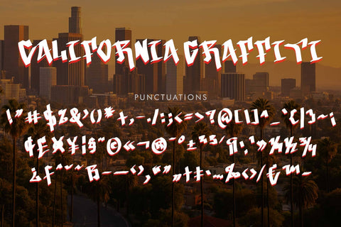 California Graffiti Font Prasetya Letter 