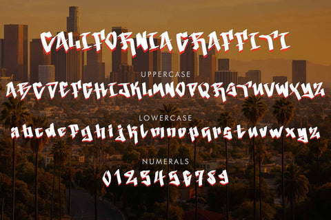 California Graffiti Font Prasetya Letter 