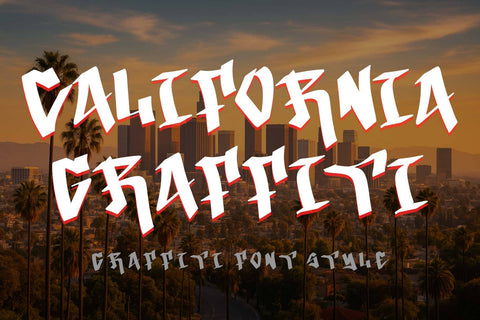 California Graffiti Font Prasetya Letter 