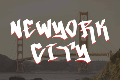 California Graffiti Font Prasetya Letter 