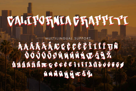California Graffiti Font Prasetya Letter 