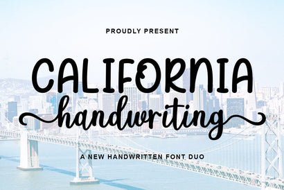 California Handwriting Font Duo Font Rotterlab studio 