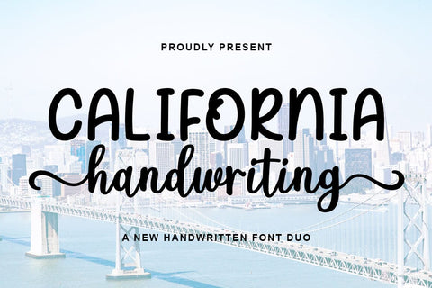 California Handwriting Font Duo Font Rotterlab studio 