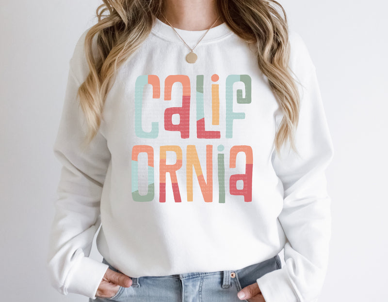 California Retro Typography PNG | Vintage State Name Design | Sublimation Digital Download Sublimation Print Perfect Design Shop 