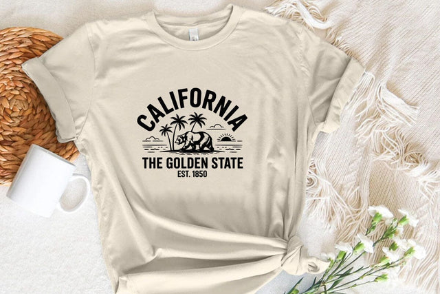 California The Golden State Est. 1850 SVG Angelina750 