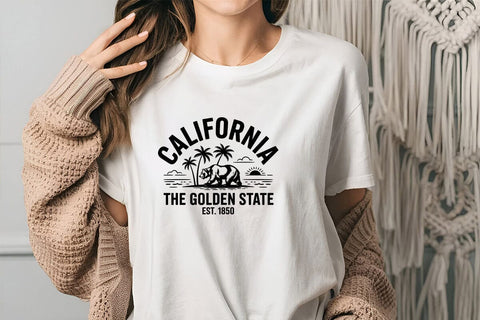 California The Golden State Est. 1850 SVG Angelina750 