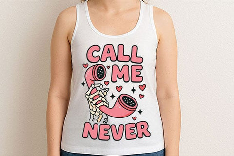 Call Me Never Funny Skeleton PNG SVG BillahCrafts 