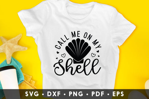 Call Me on My Shell - Summer SVG Cut File SVG CraftLabSVG 