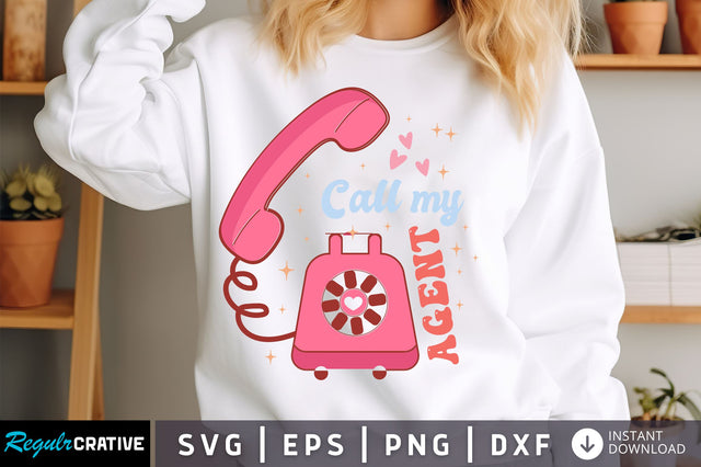 Call my agent svg Design SVG Regulrcrative 