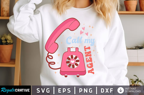 Call my agent svg Design SVG Regulrcrative 
