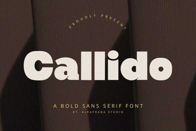 Callido - Sans Serif Font Font Alpaprana Studio 