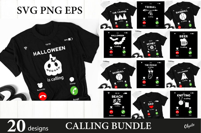 Calling Bundle SVG, PNG. Tshirt, Pillow Design Bundle SVG SVG Olga Terlyanskaya 