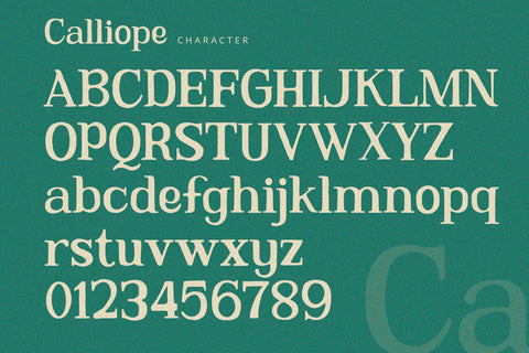 Calliope - Serif Font Font Alpaprana Studio 