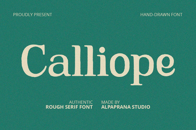Calliope - Serif Font Font Alpaprana Studio 