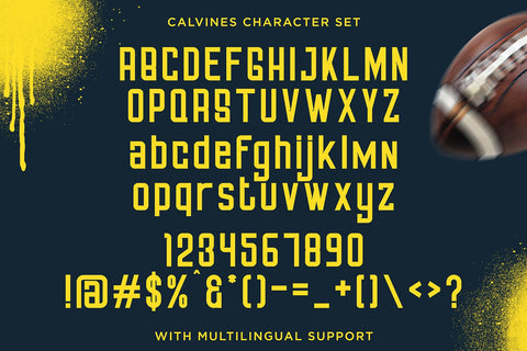 Calvines - Sporty Condensed Sans Serif Font Font StringLabs 