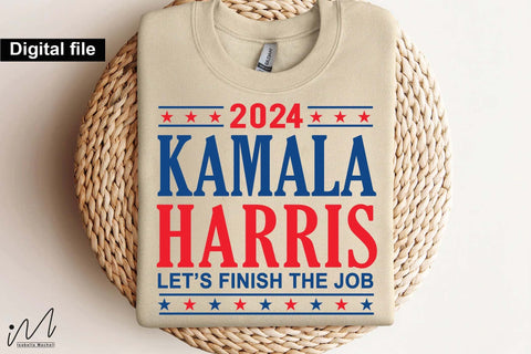 Camala Harris let’s finish the job svg, Camala Harris t-shirt, Madam President, Camala Harris cut files,Camala Harris 2024 svg,I'm voting Camala SVG Isabella Machell 
