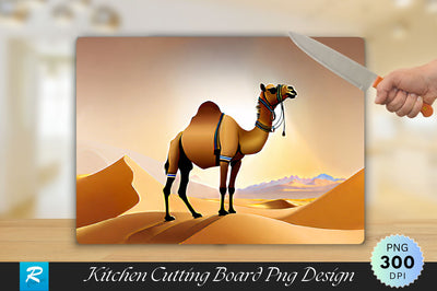 Camel Background Cutting Board PNG Sublimation Regulrcrative 