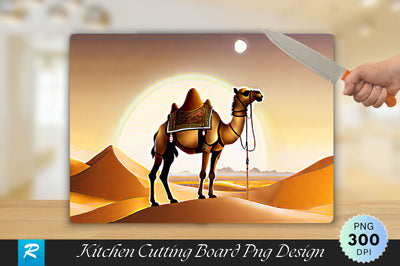 Camel Background Cutting Board Sublimation Regulrcrative 