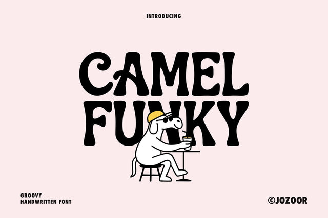 Camel Funky - Groovy Retro Font Font Jozoor 