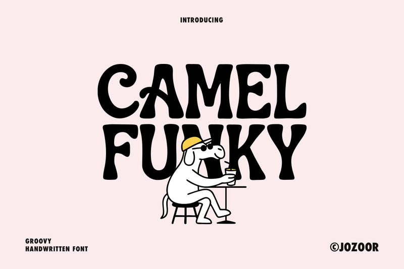 Camel Funky - Groovy Retro Font Font Jozoor 