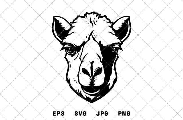 Camel Head Mascot Graphics - JPG, SVG, PNG, EPS - Digital Download with Commercial License for Cricut, Silhouette, Scan N Cut Crafting SVG Loveleen Kaur 