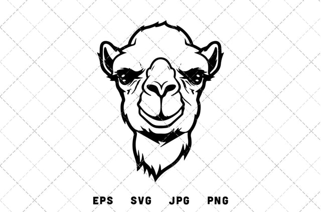 Camel Head Mascot Graphics - JPG, SVG, PNG, EPS - Digital Download with Commercial License for Cricut, Silhouette, Scan N Cut Crafting SVG Loveleen Kaur 