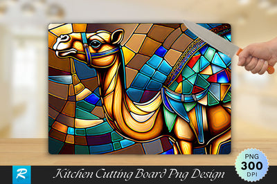 Camel Stained Glass Cutting Board Sublimation Regulrcrative 