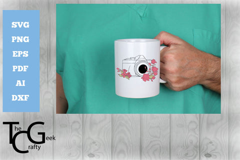 Camera With Flowers SVG The Crafty Geek 