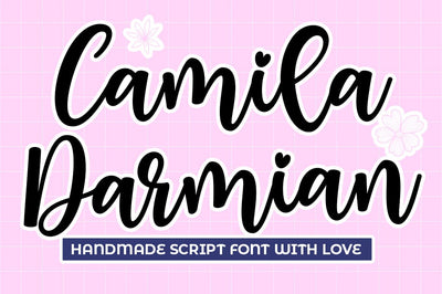 Camila Darmian Font Studio Natural Ink 