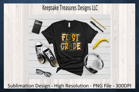 Camo Back to School Grades, Kindergarten - Sixth, Unisex T-Shirt Design, Sublimation Png Sublimation Keepsake Treasures Designs LLC. 