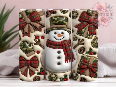 Camo Christmas Snowman 20oz Tumbler, Camo Christmas, Christmas Snowman, Camo Snowman PNG, Camo Snowman Tumbler, Camo Christmas PNG, Snowman Tumbler, 20oz Tumbler Wrap Sublimation Li Zamperini 