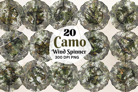 Camo Coaster Round Wind Spinner Sublimation Bundle Sublimation Regulrcrative 