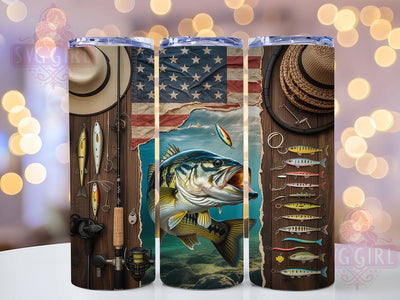 Camo Dad Hunting Fishing Tumbler Wrap, Fishing Tumbler Design, Father's Day Tumbler, 20oz Skinny Tumbler Wrap, Outdoor Dad Tumbler, Hunting and Fishing Tumbler, Dad Life Sublimation Wrap Sublimation SvggirlplusArt 