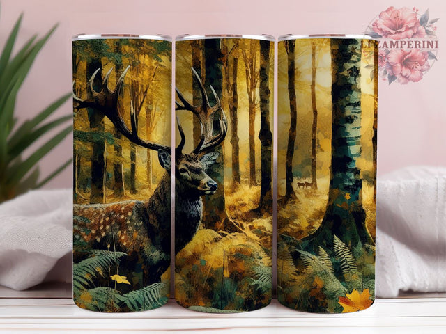 Camo Deer Forest Hunting Tumbler, Engraved Deer Hunting Tumbler, Instant Digital Download PNG, Straight & Tapered Tumbler Wrap PNG Sublimation Li Zamperini 