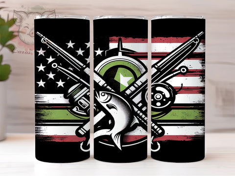 Camo Fisherman Tumbler, Fishing Sublimation Wrap, 20oz Drinkware Design, Outdoor Fishing Art, Hunting and Fishing Tumbler, Camouflage Tumbler Design, Digital Download Sublimation Lara' s Designs 