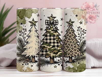 Camo Plaid Christmas Trees 20oz Tumbler, Camo Plaid Christmas, Christmas Trees Tumbler, Camo Christmas Trees, Plaid Christmas Tumbler, Camo Tumbler, Christmas Tree Wrap, Tumbler Wrap Sublimation Li Zamperini 