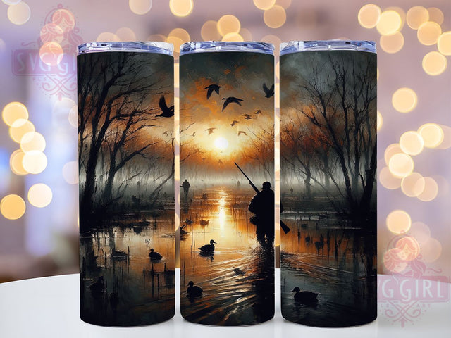 Camo Waterfowl Duck Hunting Tumbler Wrap, Waterfowl Tumbler PNG, 20oz Hunting Tumbler, Outdoor Sportsman Design, Hunter Gift Sublimation, Camo Duck Art, Wildlife Hunting Wrap Sublimation SvggirlplusArt 