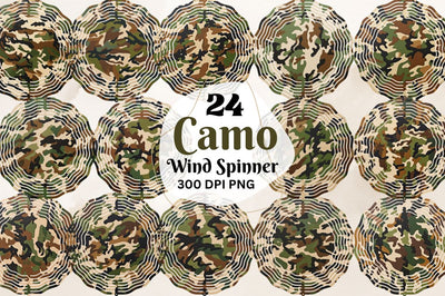 Camo Wind Spinner Bundle Sublimation Regulrcrative 